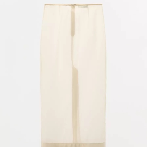 Zara Organza Midi Skirt - Picture 8 of 8